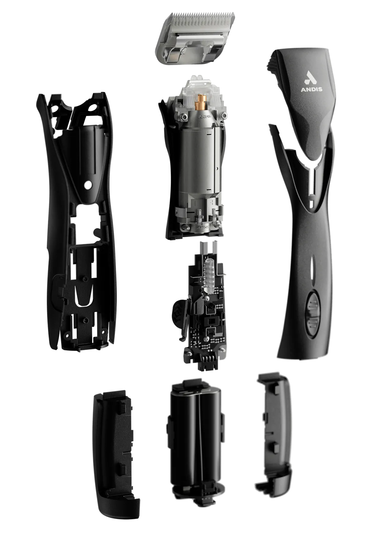 Exploding image of Pulse ZR II Detachable Blade Clipper